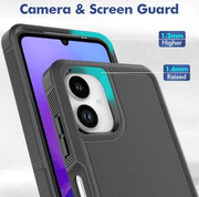 Samsung Galaxy A06 4G Dual Layer Armor Hard Case – Black – view 5