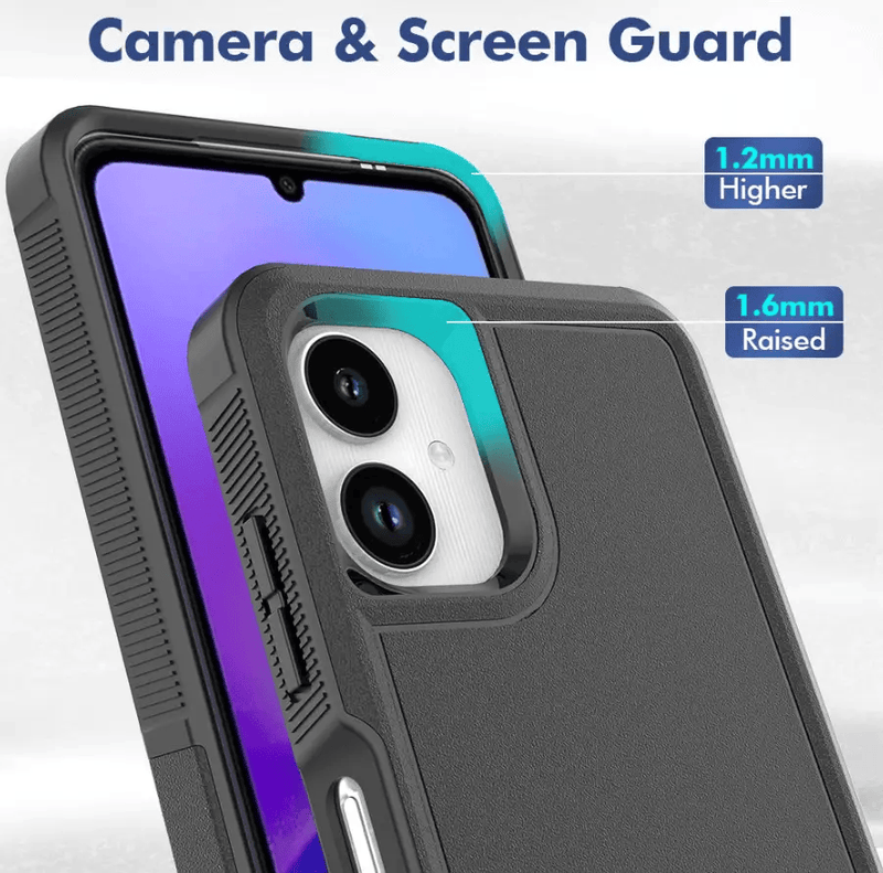 Samsung Galaxy A06 4G Dual Layer Armor Hard Case – Black – view 5