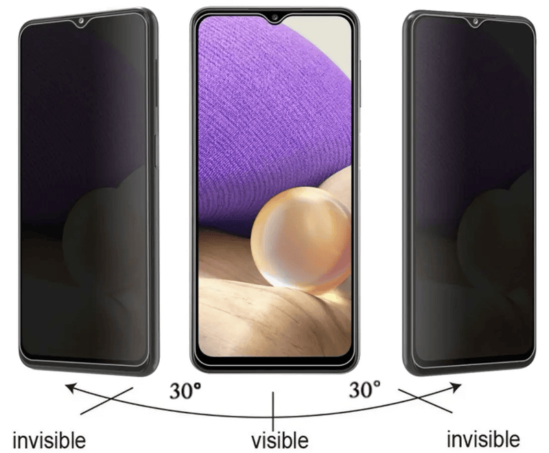 techplus Samsung Galaxy A06 Glass Privacy Screen Protector Samsung Galaxy A06 Privacy Screen Protector 9H