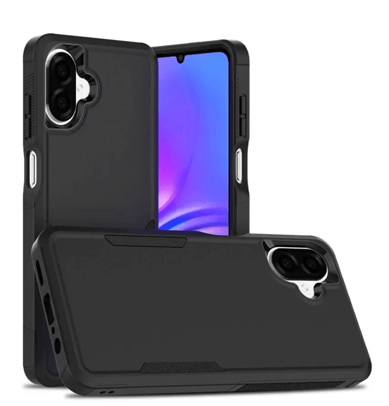 Samsung Galaxy A07 Dual Layer Armor Hard Case – Black – view 1