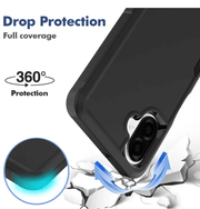 Samsung Galaxy A07 Dual Layer Armor Hard Case – Black – view 5