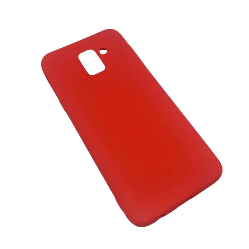 9eight5 Phone cases Silicone Case for Samsung Galaxy A6 (2018) (Red) Silicone Case for Samsung Galaxy A6 (2018) (Red)