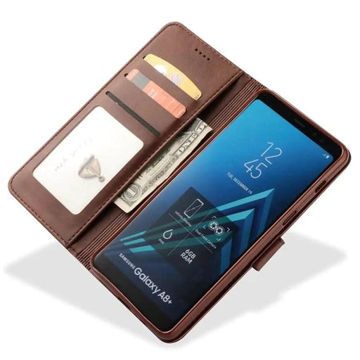 9eight5 Phone cases Flip Case for Samsung Galaxy A9 (2018) (Brown) Flip Case for Samsung Galaxy A9 (2018) (Brown)