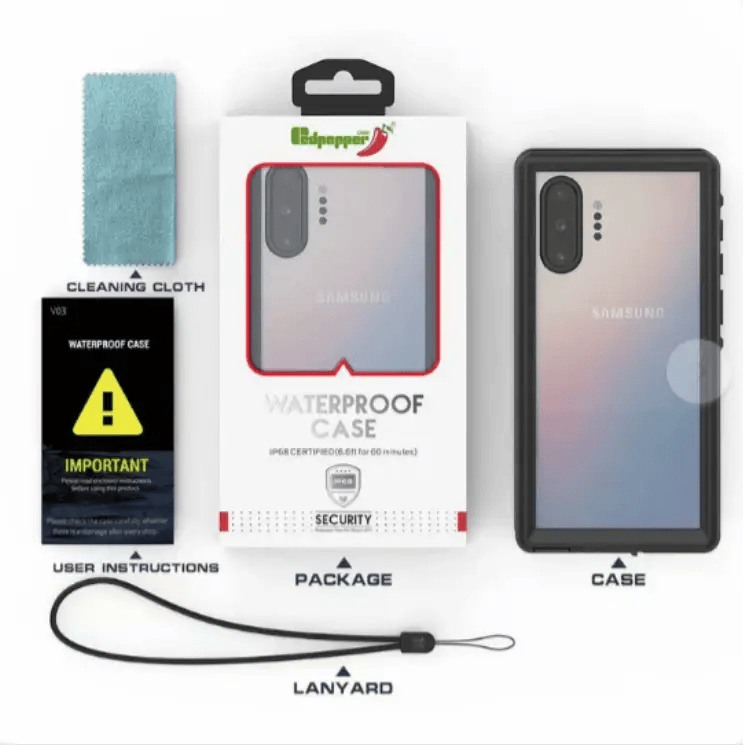 techplus Waterproof & Shockproof Case for Samsung Galaxy Note 10 Plus Waterproof Shockproof Case for Galaxy Note 10 Plus
