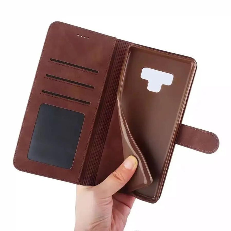 Synthetic Leather Flip Case for Samsung Galaxy Note 9 (Brown) – view 3