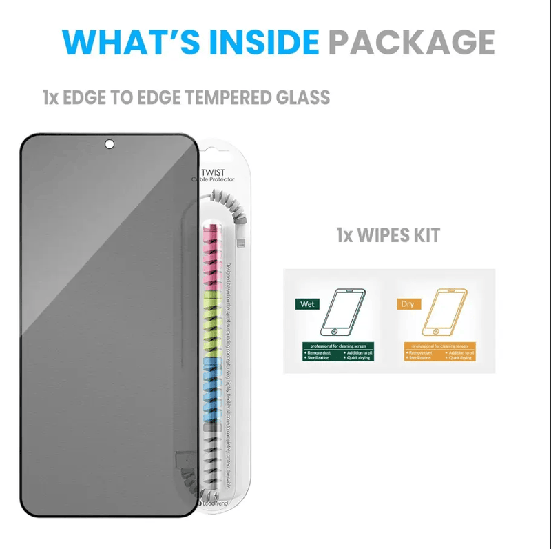 Samsung Galaxy S21 Privacy Tempered Glass Screen Protector – 9H Hardness – view 5