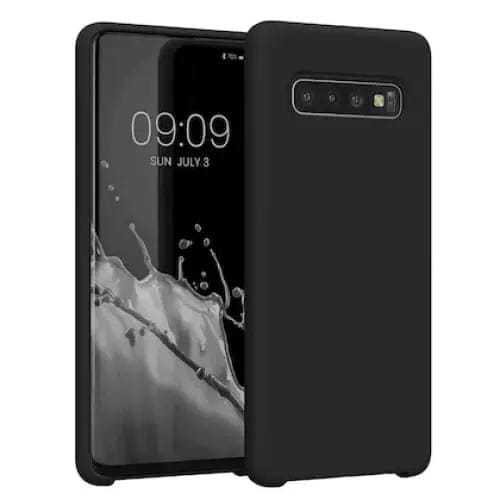 9eight5 Phone cases Silicone Case for Samsung Galaxy S10 (Black) Silicone Case for Samsung Galaxy S10 (Black)