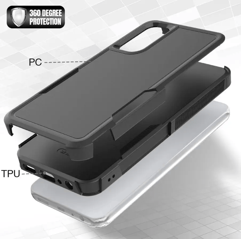 Samsung Galaxy S20 FE Dual Layer Armor Hard Case – Black – view 2
