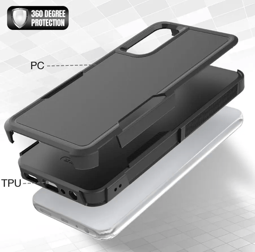 Samsung Galaxy S20 FE Dual Layer Armor Hard Case – Black – view 2