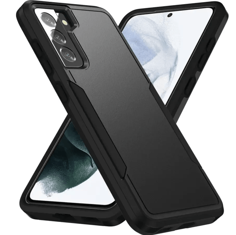 Samsung Galaxy S21 FE Dual Layer Armor Hard Case – Black – view 1
