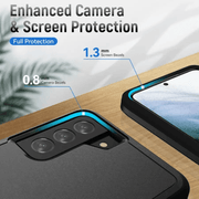Samsung Galaxy S21 FE Dual Layer Armor Hard Case – Black – view 3