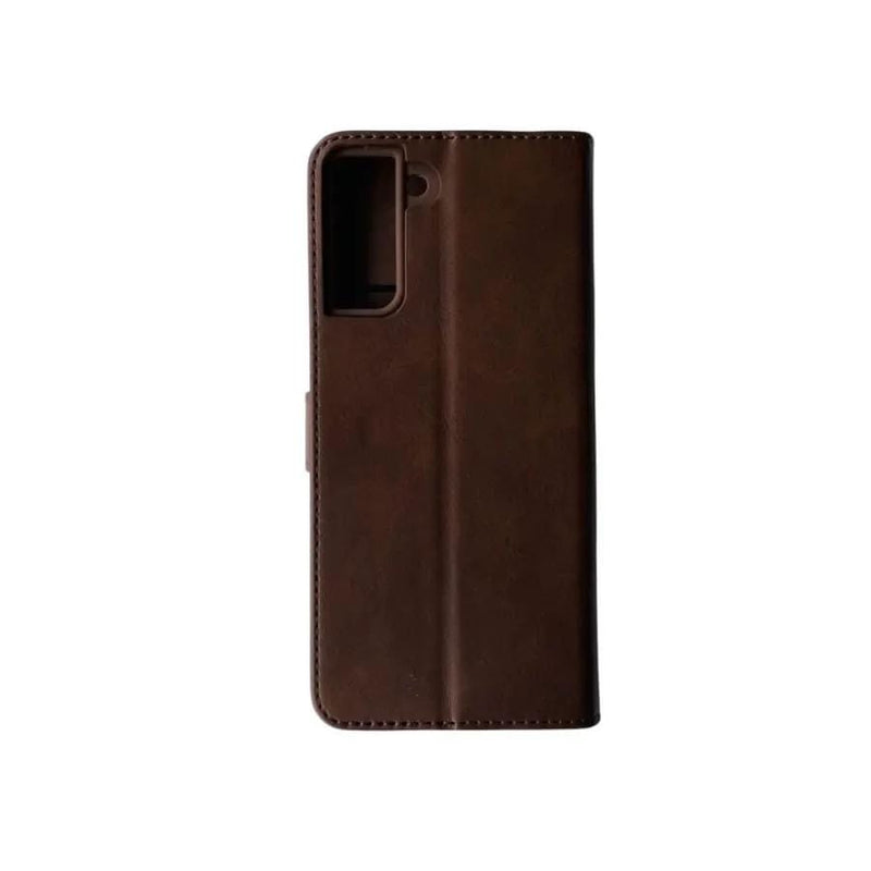 Synthetic Leather Flip Case Case for Samsung Galaxy S21 Plus (Brown) – view 7