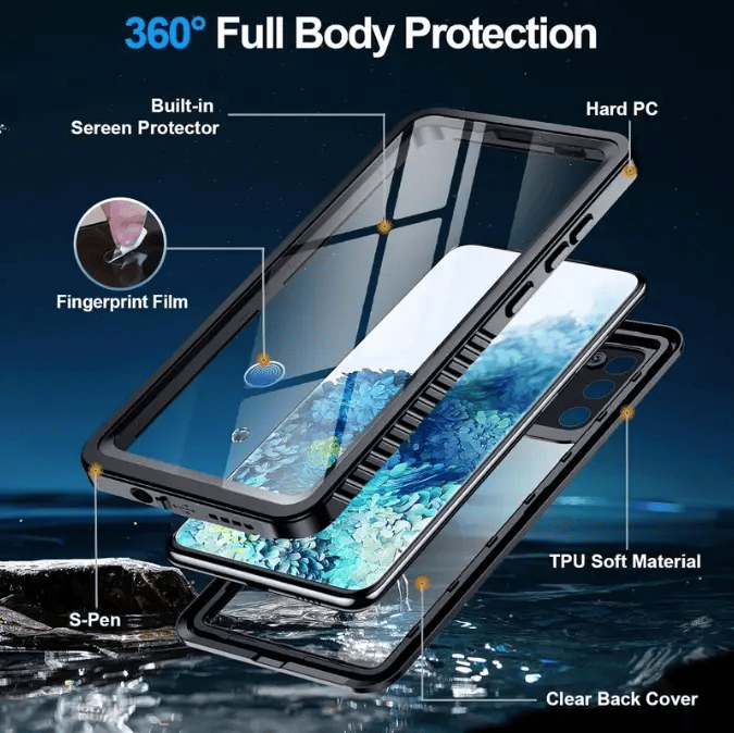 techplus Waterproof & Shockproof Case for Samsung Galaxy S20 Plus Waterproof Shockproof Samsung Galaxy S20 Plus Case