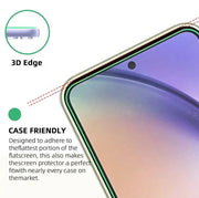 techplus Samsung Galaxy S24 Tempered Glass Screen Protector 9H HD Clear 2 5D Rounded Edge Samsung Galaxy S24 Tempered Glass Screen Protector 9H