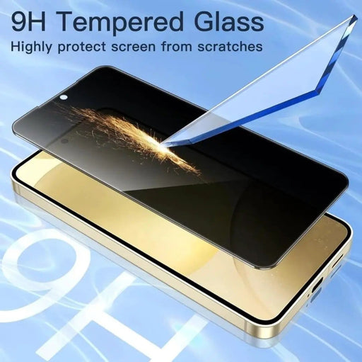 techplus Samsung Galaxy S24 Plus Privacy Tempered Glass Screen Protector 2 Pack Samsung Galaxy S24 Plus Privacy Screen Protector 2pc