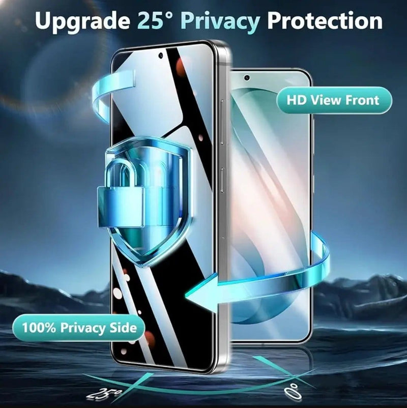 techplus Samsung Galaxy S25 Ultra Privacy Tempered Glass Screen Protector 2 Pack Samsung Galaxy S25 Ultra Privacy Screen Protector 2Pack
