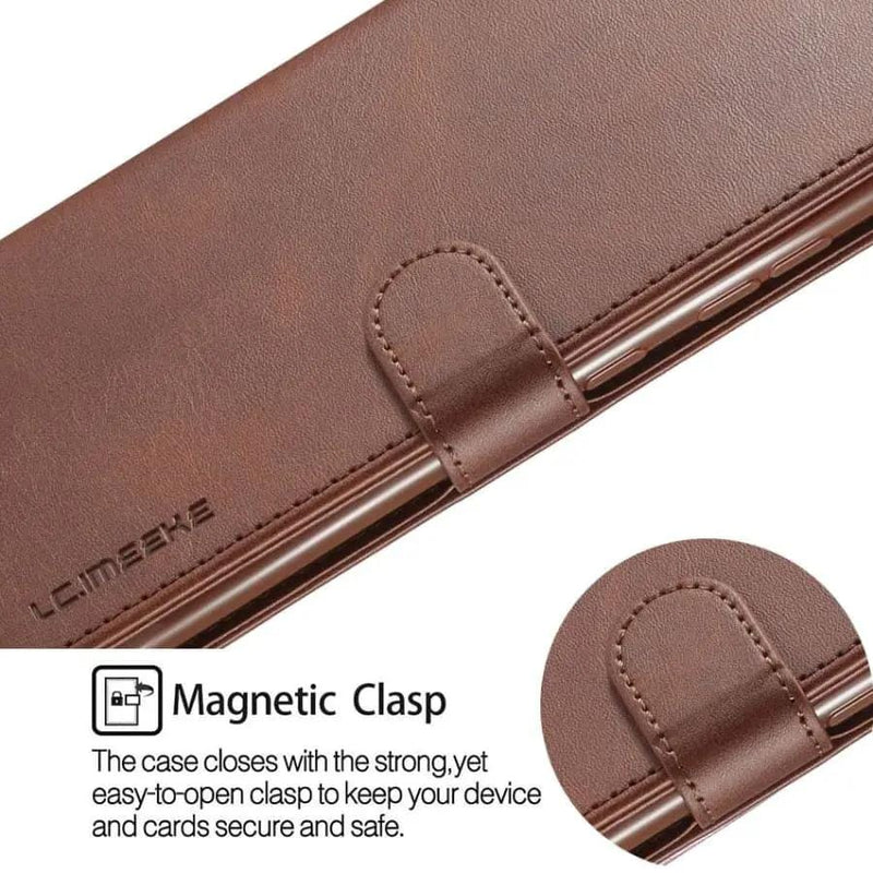 Synthetic Leather Flip Case for Samsung Galaxy S7 (Brown) – view 2