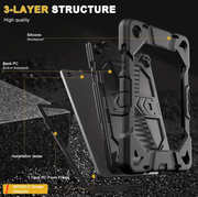 Samsung Galaxy Tab A9 Rugged Shockproof Case with Kickstand – view 3