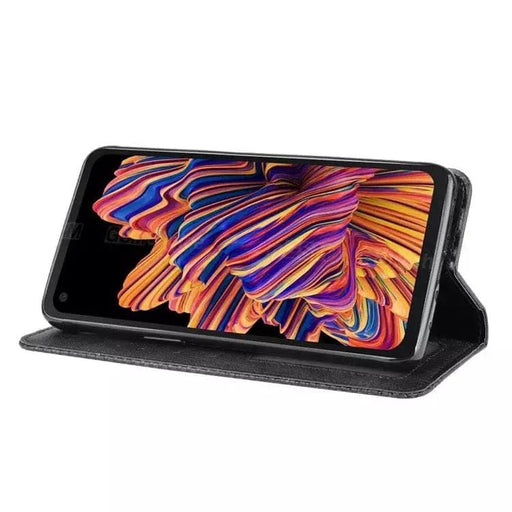 9eight5 Phone cases Wallet Case for Samsung Galaxy Xcover Pro (Black) Wallet Case for Samsung Galaxy Xcover Pro (Black)