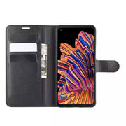9eight5 Phone cases Wallet Case for Samsung Galaxy Xcover Pro (Black) Wallet Case for Samsung Galaxy Xcover Pro (Black)