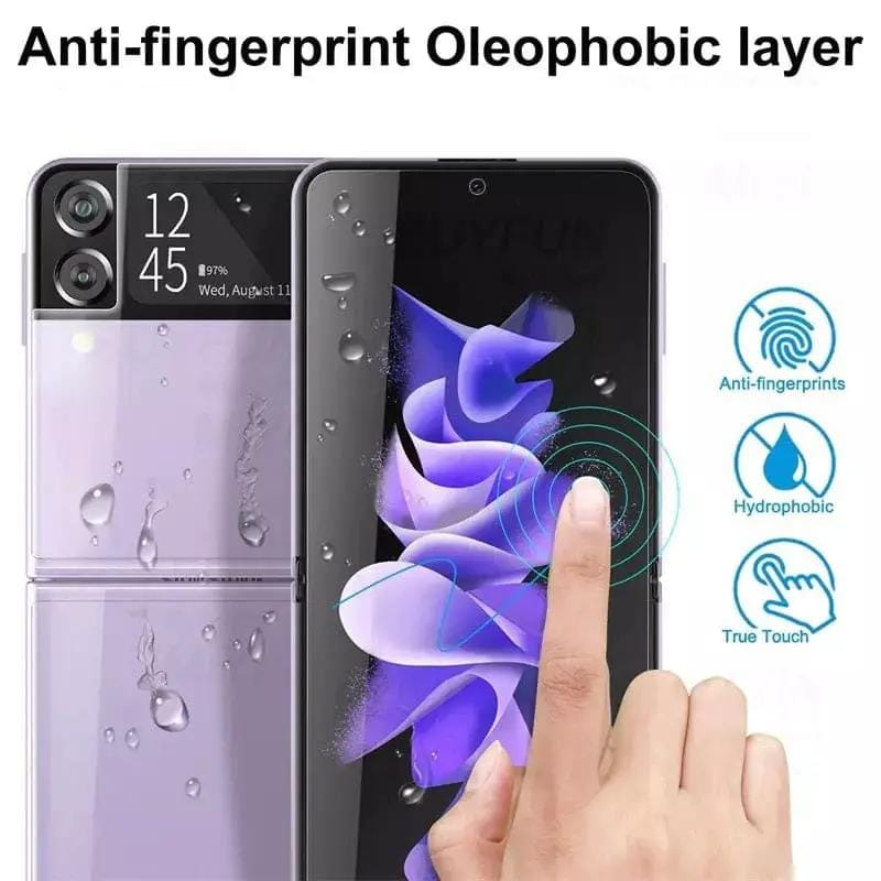 Screen Protector for Samsung Galaxy Z Flip 1 (2 in 1 Pack) – view 2