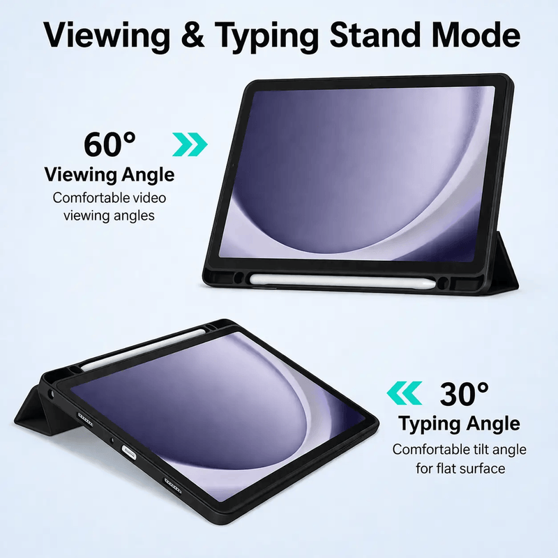 Samsung Galaxy Tab A11+ Clear Back Acrylic Case – Transparent Shockproof Cover with Stand – view 2