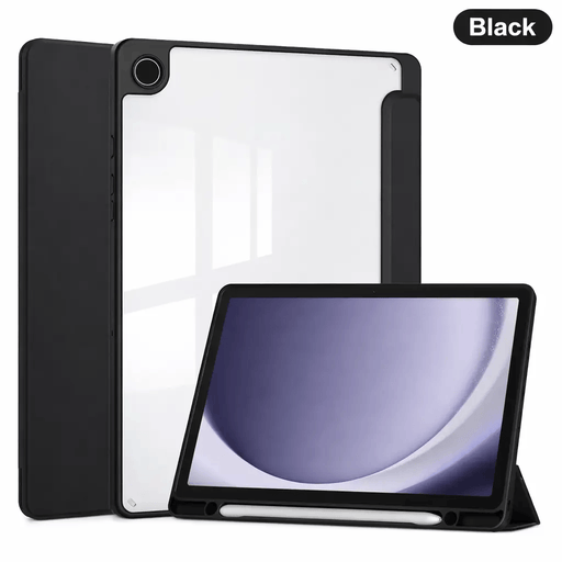 Samsung Galaxy Tab A11+ Clear Back Acrylic Case – Transparent Shockproof Cover with Stand – view 1