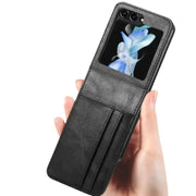 Habicare 9eight5 Leather Bag Case for Samsung Z Flip Series Leather Bag Case for Samsung Z Flip Series
