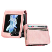 Habicare 9eight5 Leather Bag Case for Samsung Z Flip Series Leather Bag Case for Samsung Z Flip Series