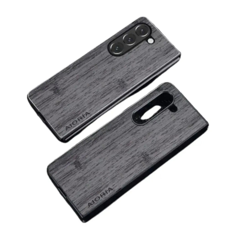 Habicare 9eight5 Leather & Bamboo Case for Samsung Galaxy Z Fold 5 Leather & Bamboo Case for Samsung Galaxy Z Fold 5