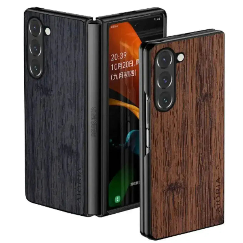 Habicare 9eight5 Leather & Bamboo Case for Samsung Galaxy Z Fold 5 Leather & Bamboo Case for Samsung Galaxy Z Fold 5