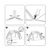 Automatic Dome Canopy & Tent – Includes 4 Side Walls and 1 Groundsheet SZXL9781 by ECOTREK