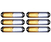 salelink.co.nz Unbranded LED Strobe Lights(Amber/White) 6PCS LED Strobe Lights(Amber/White) 6PCS | Action Outdoors NZ