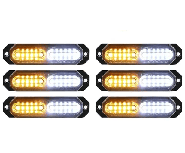 salelink.co.nz Unbranded LED Strobe Lights(Amber/White) 6PCS LED Strobe Lights(Amber/White) 6PCS | Action Outdoors NZ