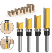 4Pcs Flush Trim Pattern Router Bit Set 1/4 Inch Shank Straight Flush Trim Tools – view 3