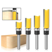 4Pcs Flush Trim Pattern Router Bit Set 1/4 Inch Shank Straight Flush Trim Tools – view 1