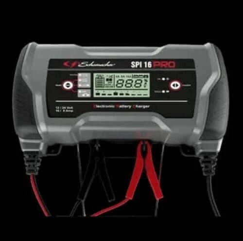 Schumacher SPI16 Pro Battery Charger 12V/24V for Wet AGM LiFePO4 with Adjustable Current for DIYers