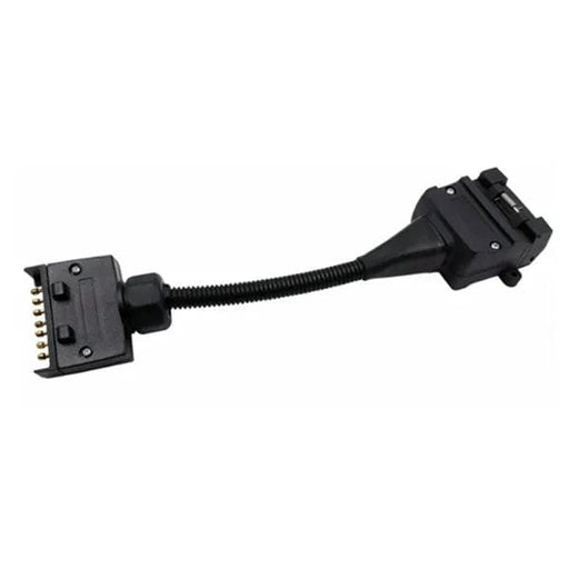 7 Pin Flat Male to 12 Pin Flat Female Trailer Adapter Caravan Connector – view 1