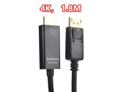 salelink.co.nz Unbranded 1.8M Displayport DP to HDMI Cable 4K 1.8M Displayport DP to HDMI Cable 4K | Action Outdoors NZ