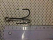 Sea fish HOOKS Double Tuna Wriggled Barbless Size 10/0 Sea Fish Double Tuna Wriggled Barbless Hook Size 10 0