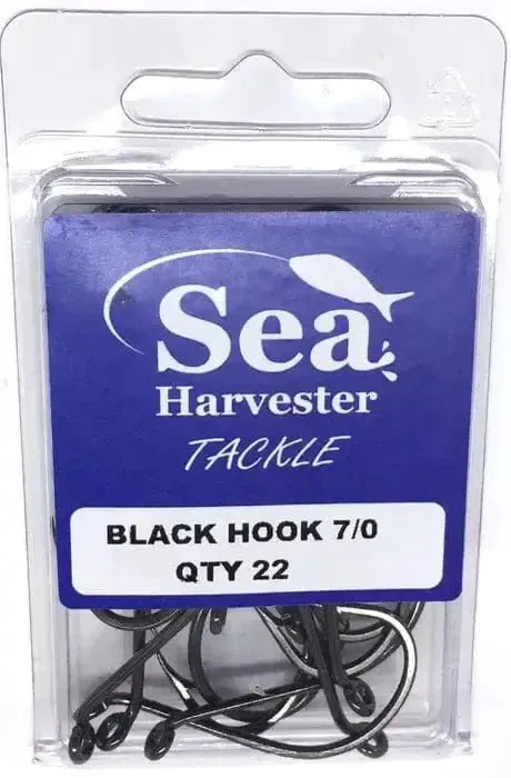 Sea Harvester Black Beak Hook 7 0 Bulk 22 Precision Beak Style Penetration for Bigger Baits Anglers