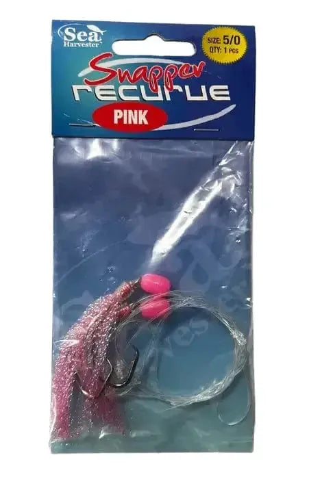 Sea- Harvester General Snapper Recurve 5/0 Pink S-H Sea Harvester Snapper Recurve 5/0 Pink Fishing Hook