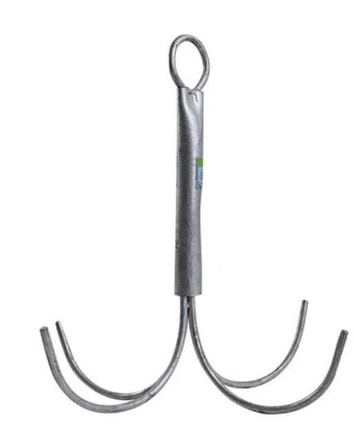Sea Harvester Grapnel Anchor Galvanised Grapnel Anchors 5mm 6mm 8mm 10mm Sea Harvester Galvanised Grapnel Anchors For Fishing