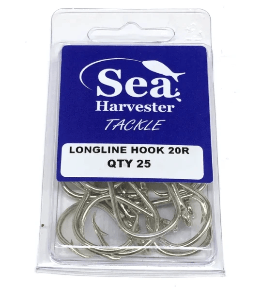 Sea- Harvester HOOKS LONGLINE HOOKS 20R QTY 25pcs Longline Hooks 20R Sea Harvester 25Pcs