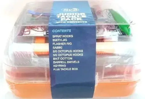 Sea-Harvester Tackle Box 1 Tray Junior Mixed Tackle For Kids Starter Kit Rugged And Organized