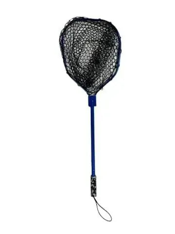 Sea Harvester Durable Kayak Landing Net With Rubber Bag And Camouflage Handle Grip For Kayak Anglers