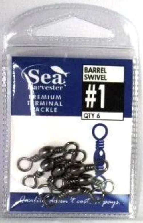 Sea Harvester Swivel Barrel Brass Barrel Swivel #1 PKT 6 Sea Harvester Barrel Swivel Number 1 PKT 6