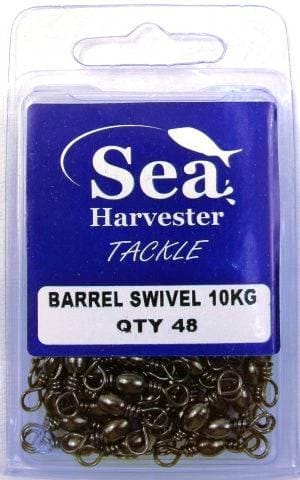 Sea-Harvester Swivel Barrel Brass Barrel Swivel 10kg B/S  Bulk pack of 48 pcs Barrel Swivel 10kg Sea Harvester Bulk Pack 48