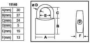 Marine Padlock - Set of 3 Stainless Padlocks – view 2