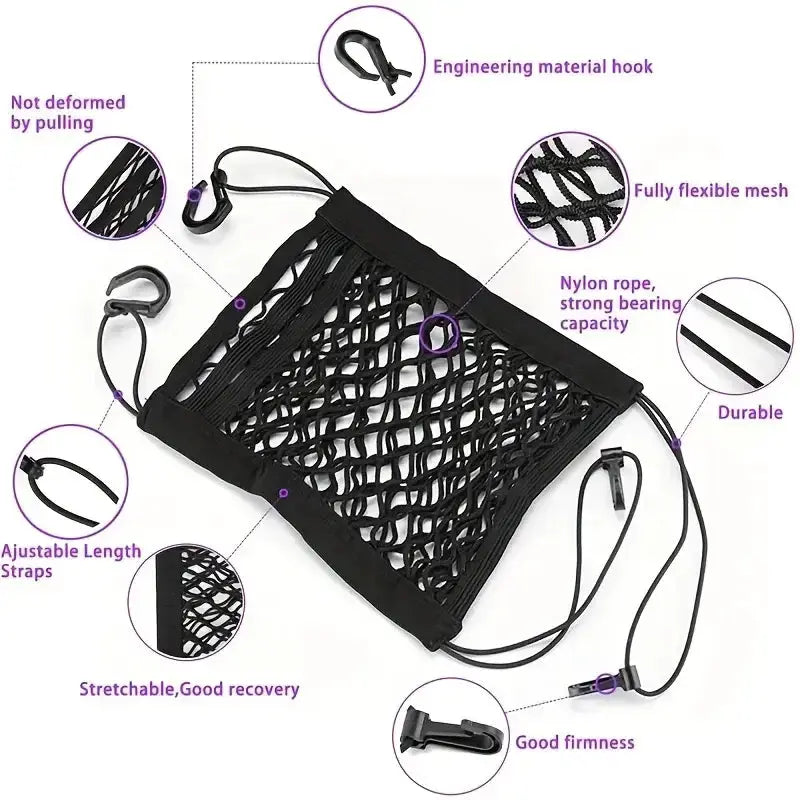 Habicare SS Seat Back Partition & Mesh Storage Net Seat Back Partition & Mesh Storage Net